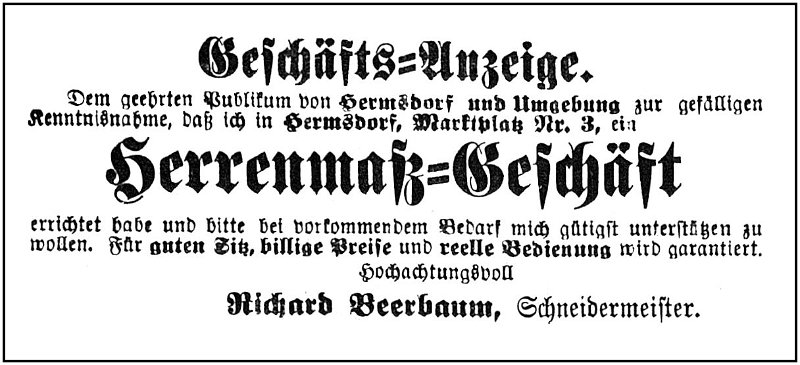 1904-06-30 Hdf Beerbaum Schneidergeschaeft